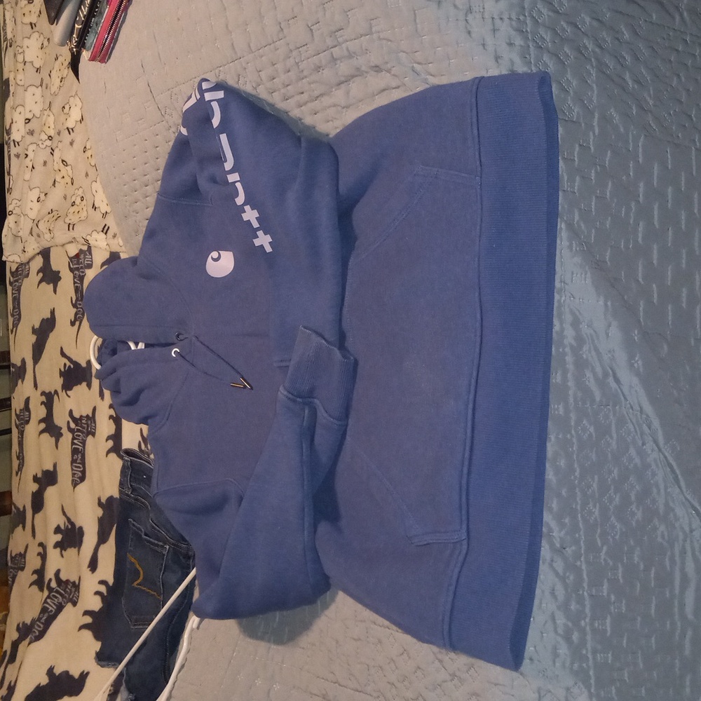 Carhartt Blue Hoodie Sweatshirt